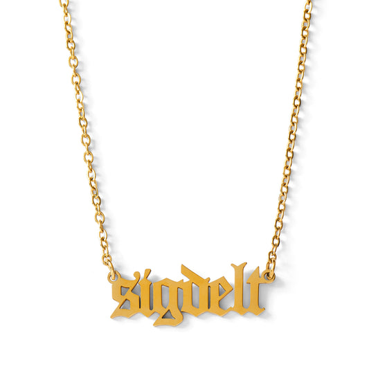 Sigma Delta Tau Old English Style Sorority Necklace