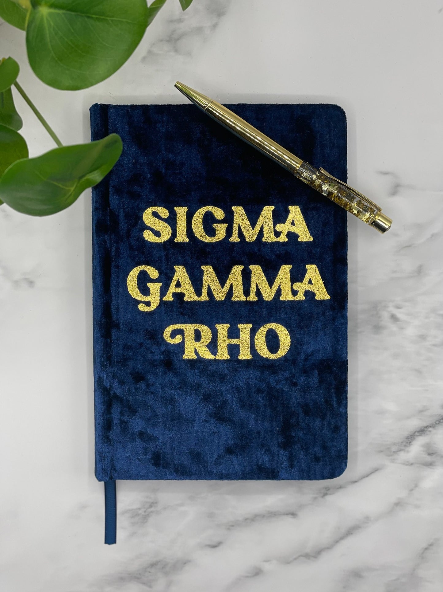 Sigma Gamma Rho Notebook with Gold Foil Imprint