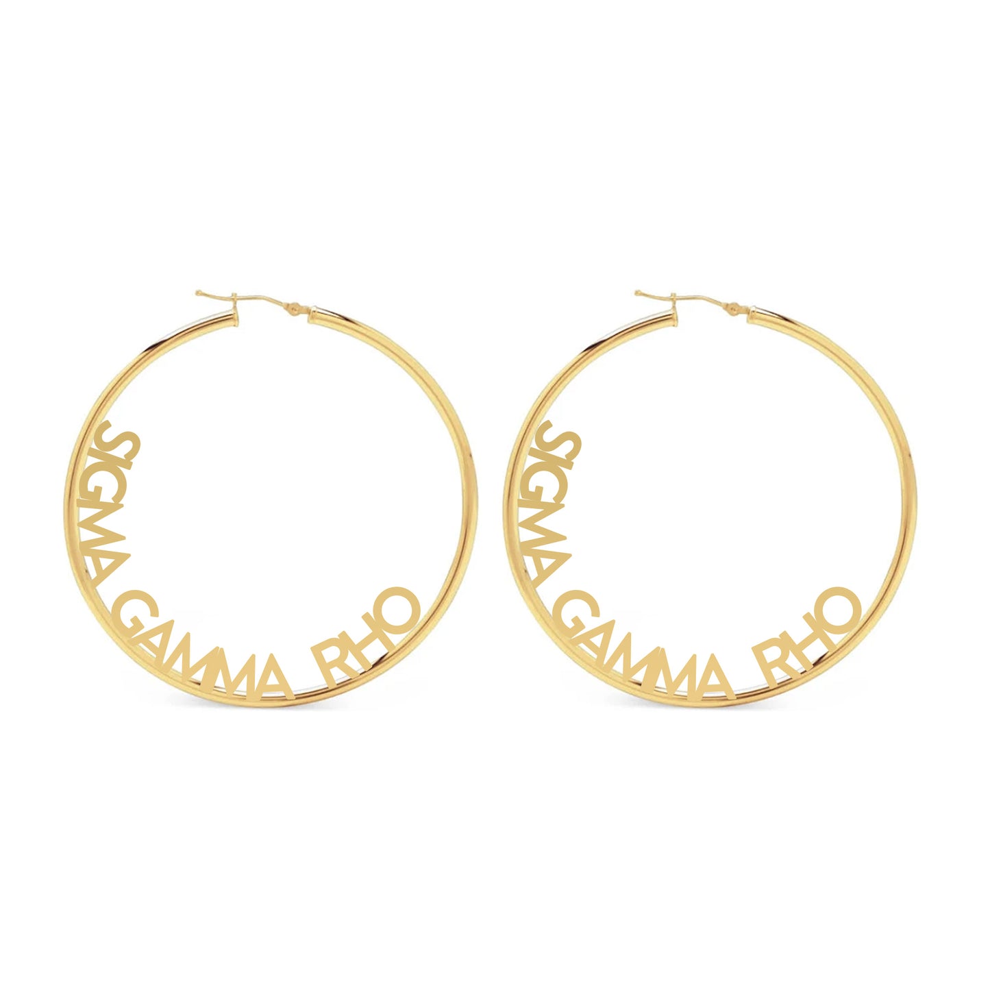 Sigma Gamma Rho Earrings - Hoop Design