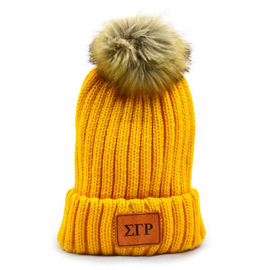 Sigma Gamma Rho Pom Pom Beanie Hat