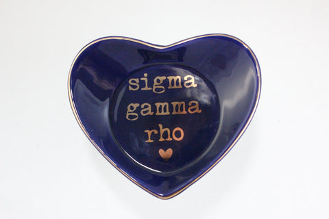 Sigma Gamma Rho Ceramic Ring Dish