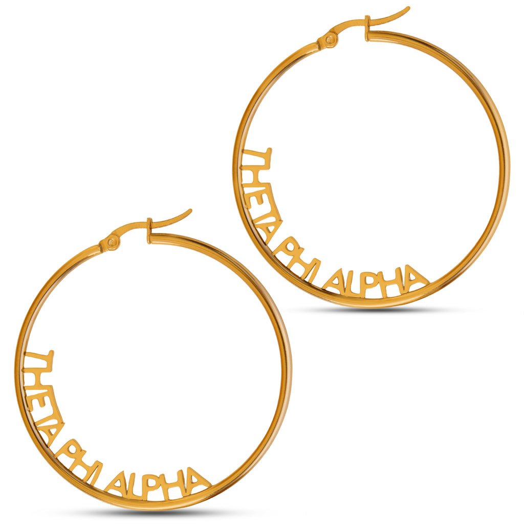 Theta Phi Alpha Earrings - Hoop Design