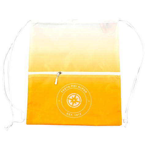 Theta Phi Alpha Drawstring Backpack, Ombre Color Design