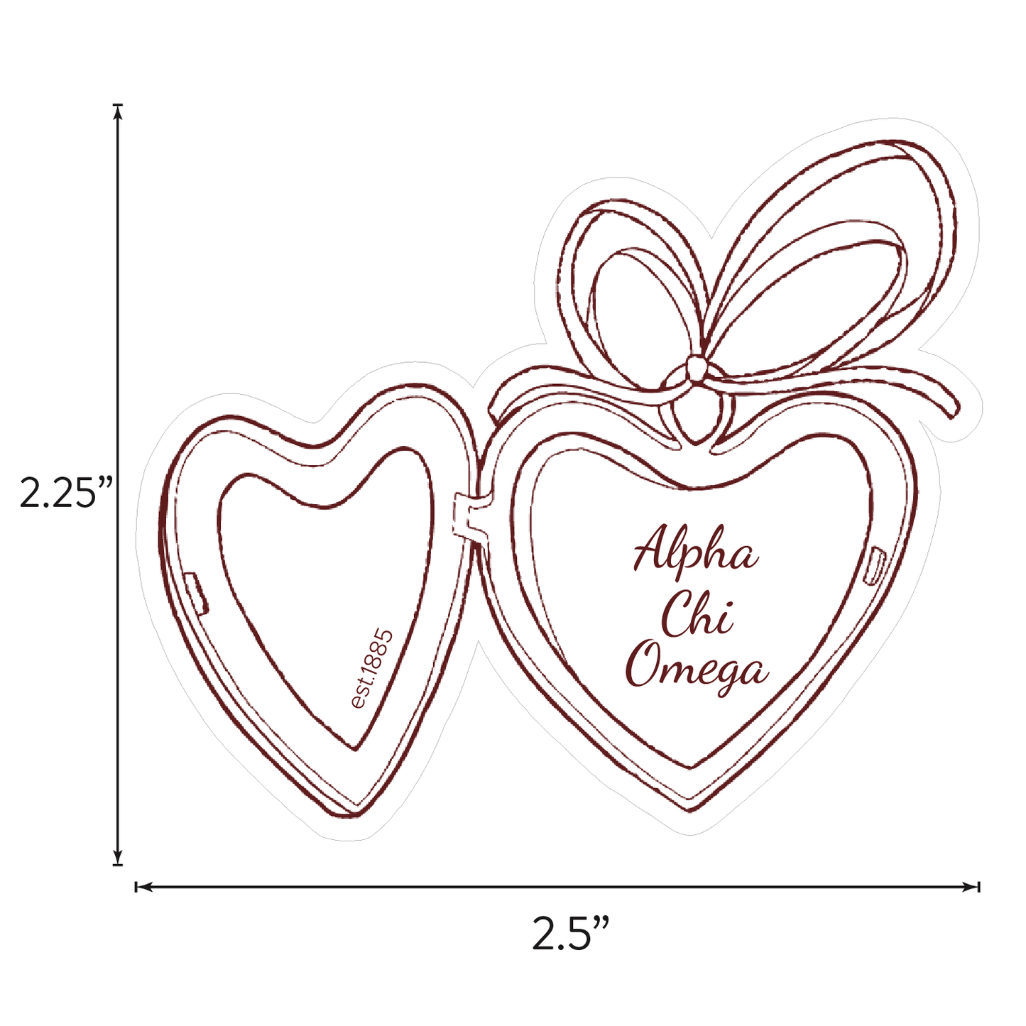 Alpha Chi Omega Sticker Sheet- Teddy Bears and Sisterhood Love Theme