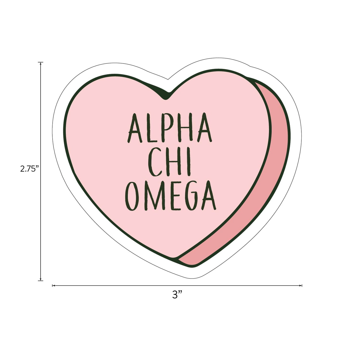 Alpha Chi Omega - Sticker Sheet- Love Theme