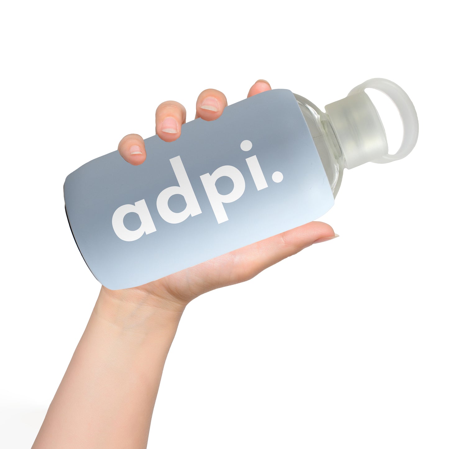 Kappa Kappa Gamma Glass Water Bottle with Silicone Sleeve