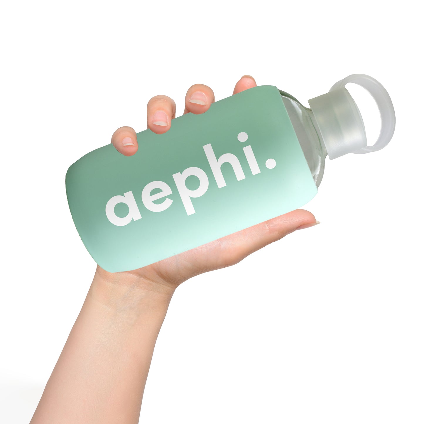 Alpha Epsilon Phi Glass Water Bottle with Silicone Sleeve