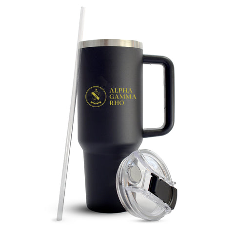Alpha Gamma Rho Fraternity 40oz Stainless Steel Tumbler with Handle