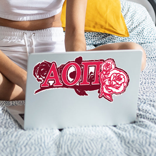 Alpha Omicron Pi Laptop Jumbo Sticker/Decal