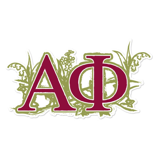 Alpha Phi Laptop Jumbo Sticker/Decal