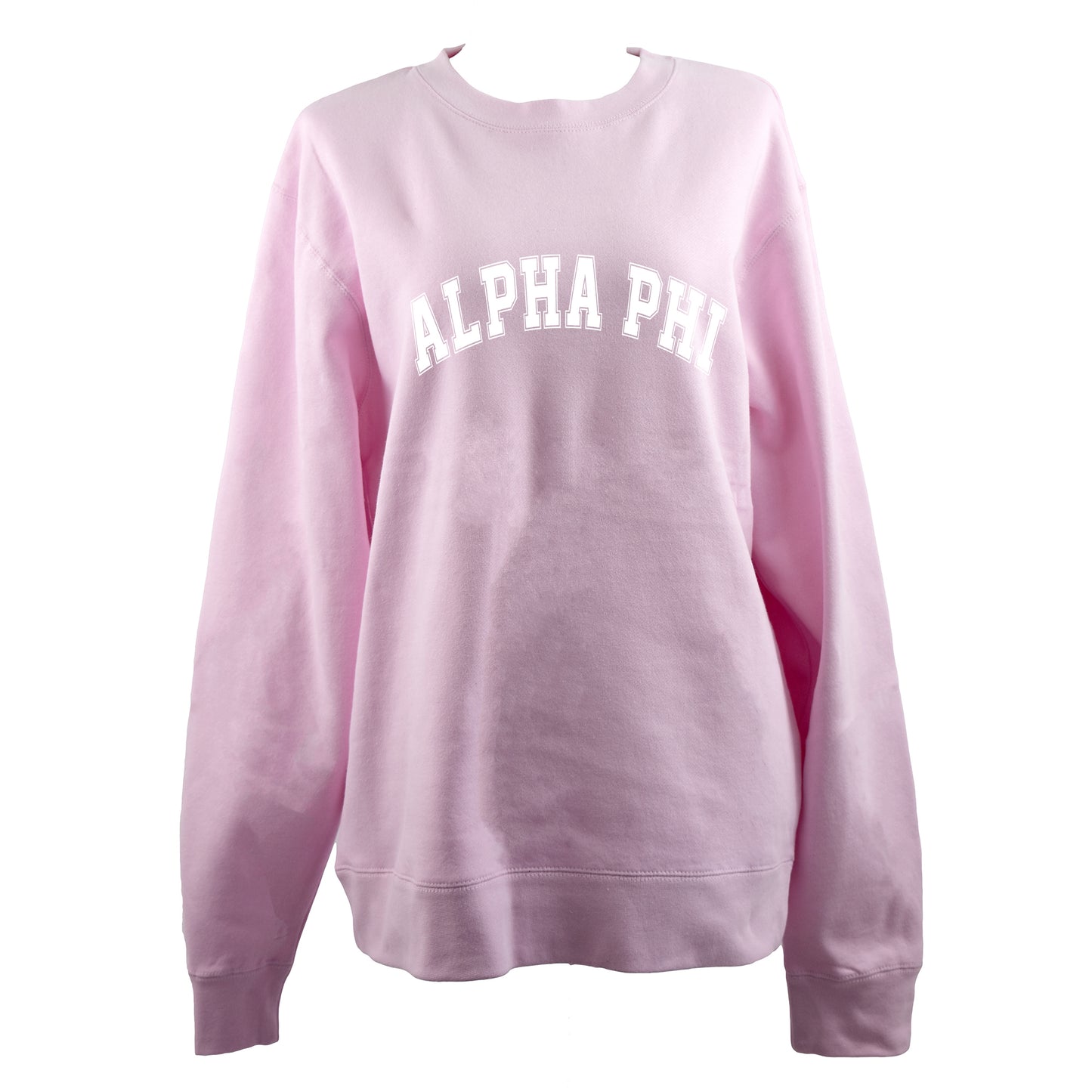Alpha Phi Sweatshirt- Crewneck Varsity Letters Design
