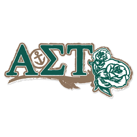 Alpha Sigma Tau Laptop Jumbo Sticker/Decal