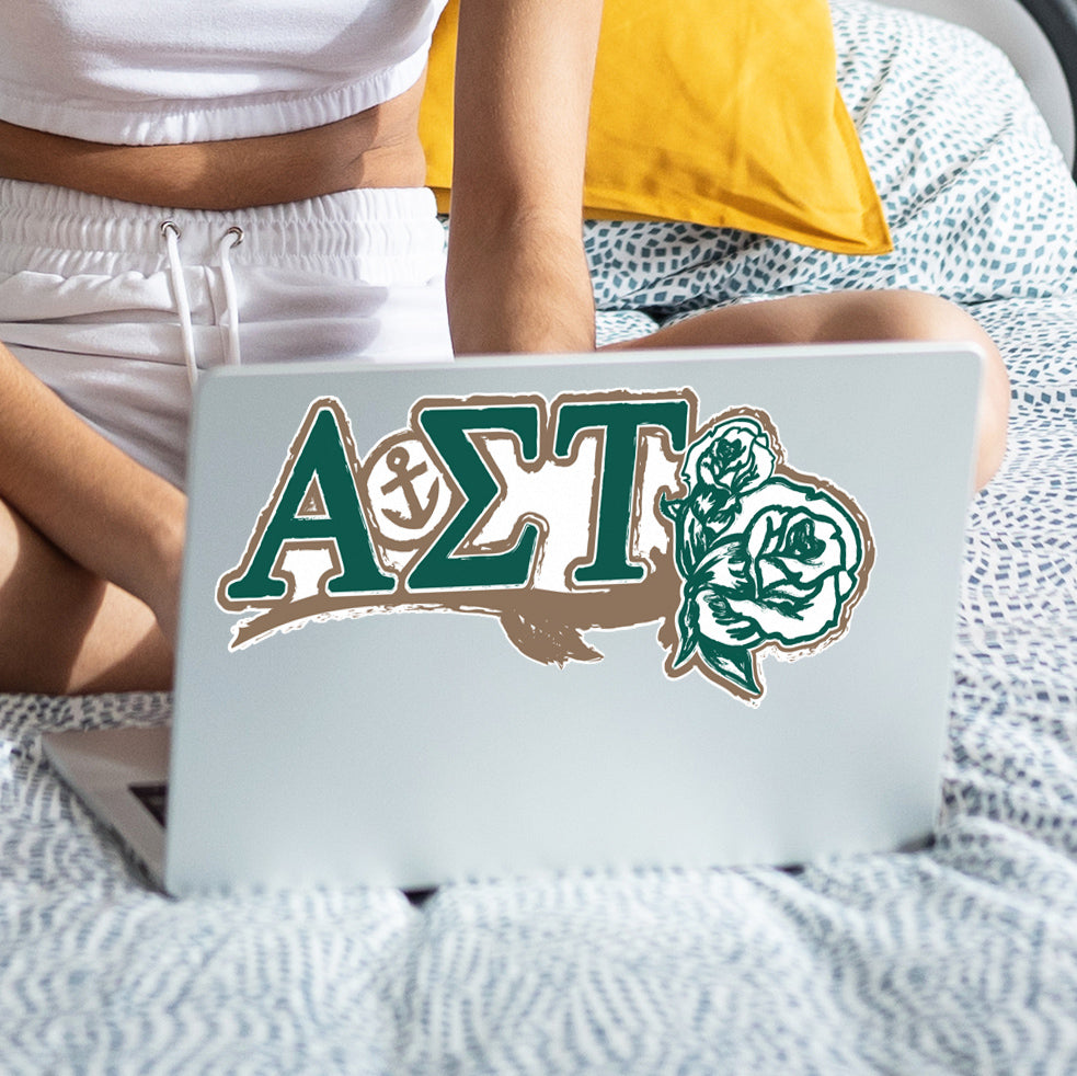 Alpha Sigma Tau Laptop Jumbo Sticker/Decal