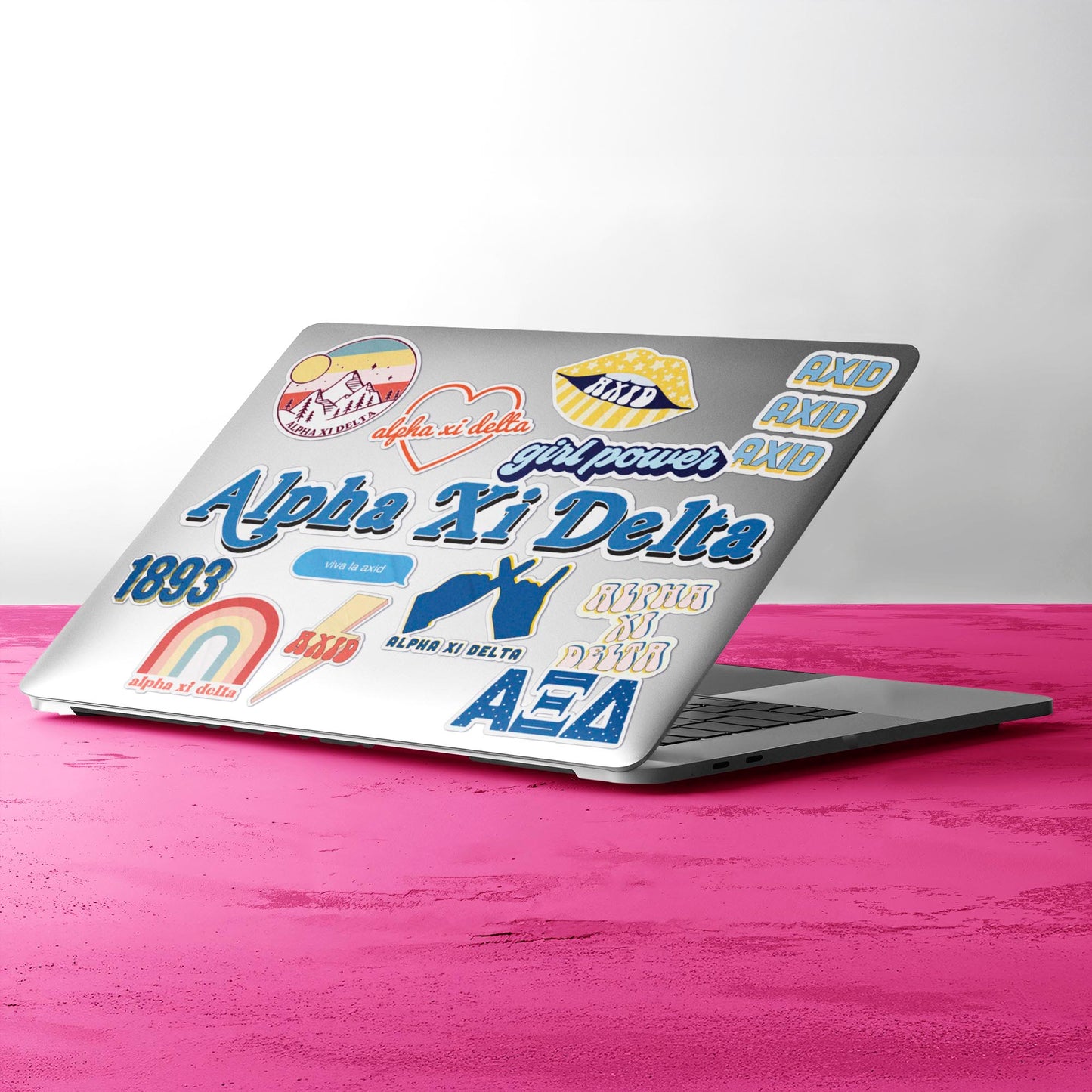 Alpha Xi Delta Girl Power Sticker Sheet