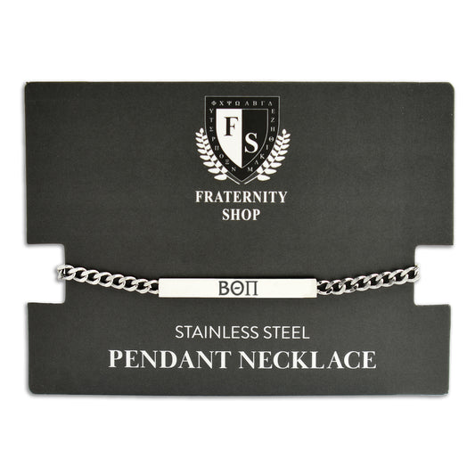 Beta Theta Pi Fraternity Necklace- Greek Letters Pendant