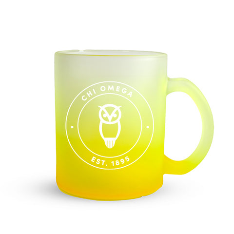 Chi Omega Mug - Ombre Glass