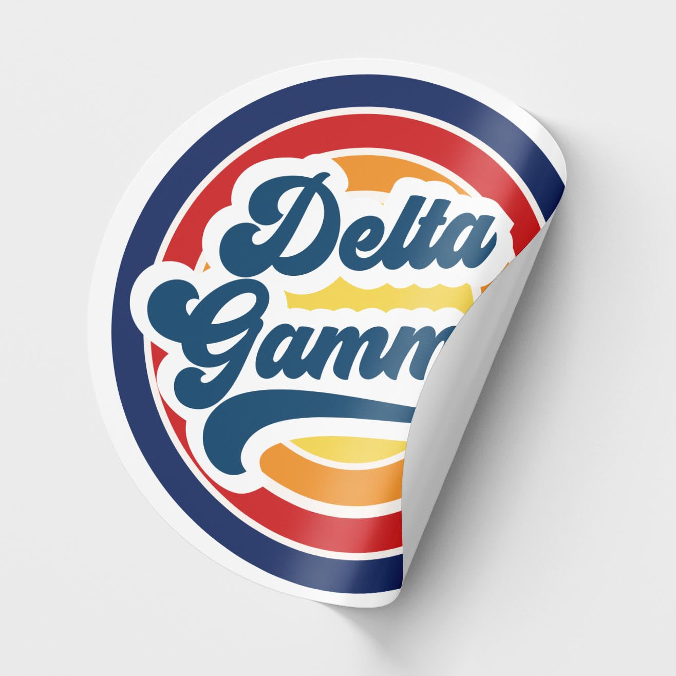 Delta Gamma Retro Sticker Sheet