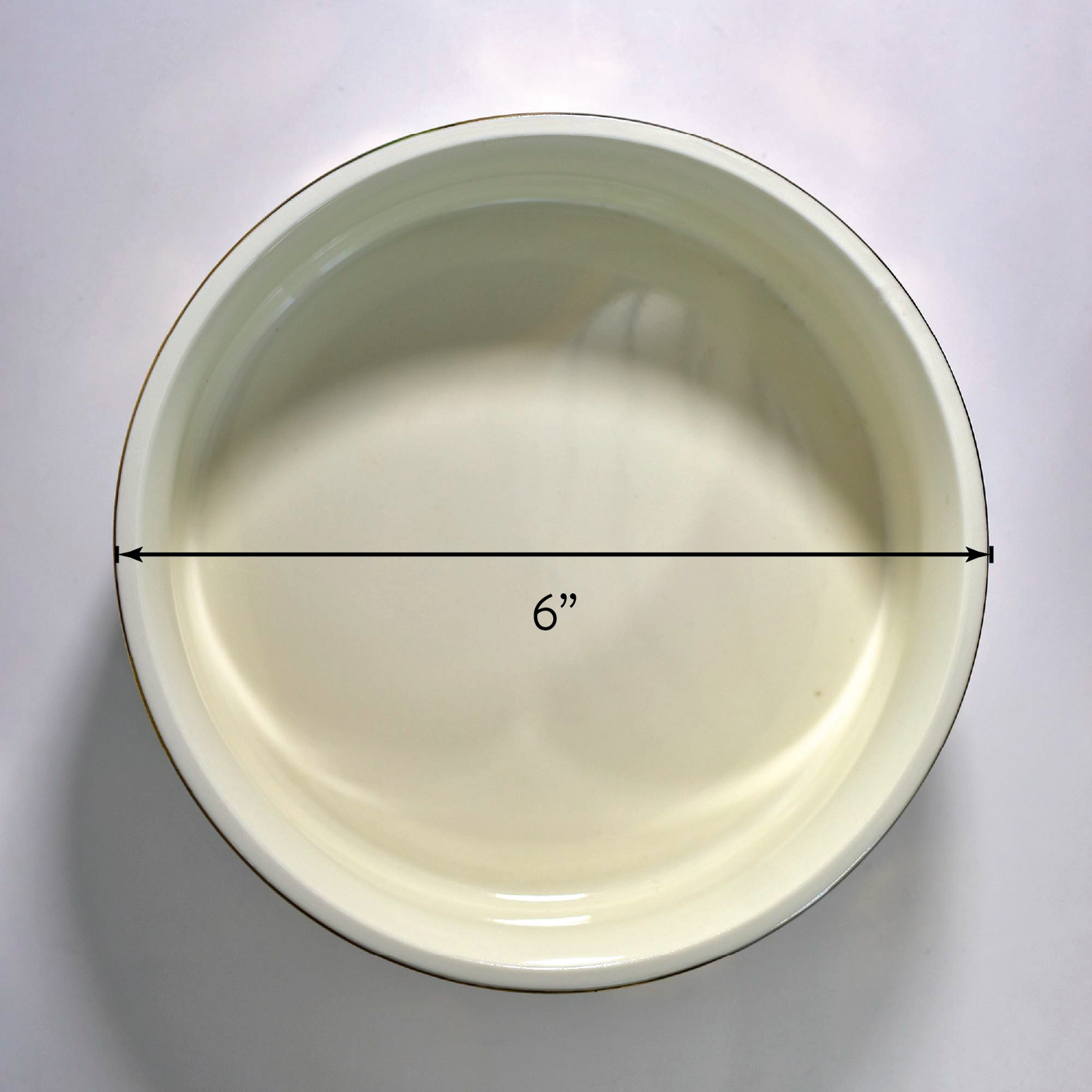 Delta Delta Delta Pet Bowl- 6" Ceramic Bowl For Dogs and Cats