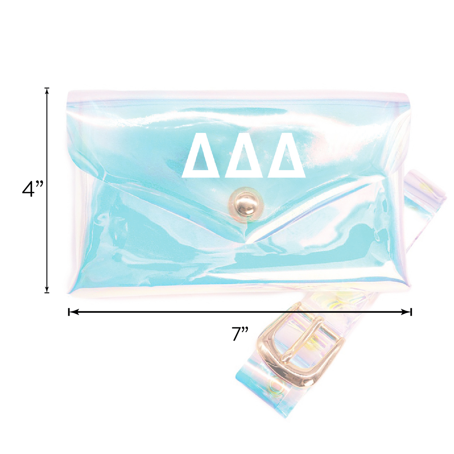 Alpha Omicron Pi Holographic Belted Fanny Pack