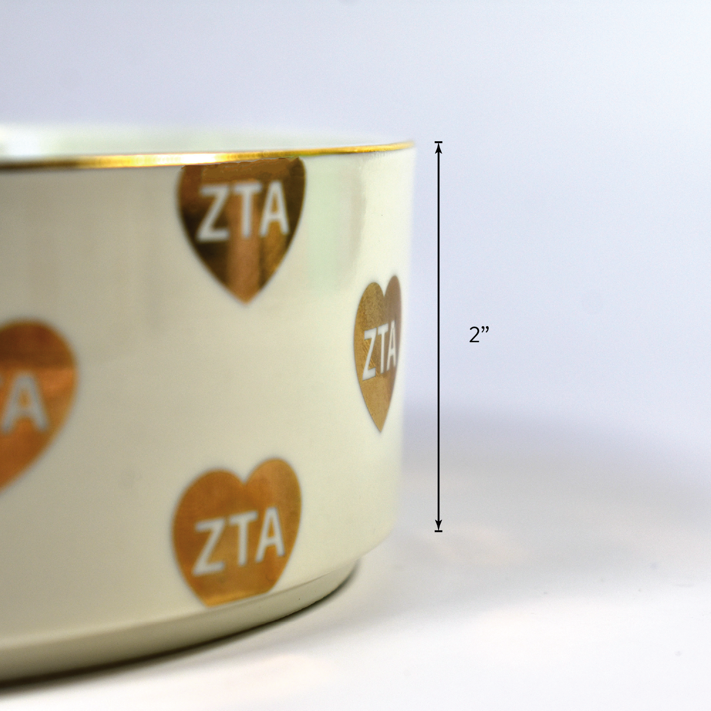 Kappa Kappa Gamma Pet Bowl- 6" Ceramic Bowl For Dogs and Cats