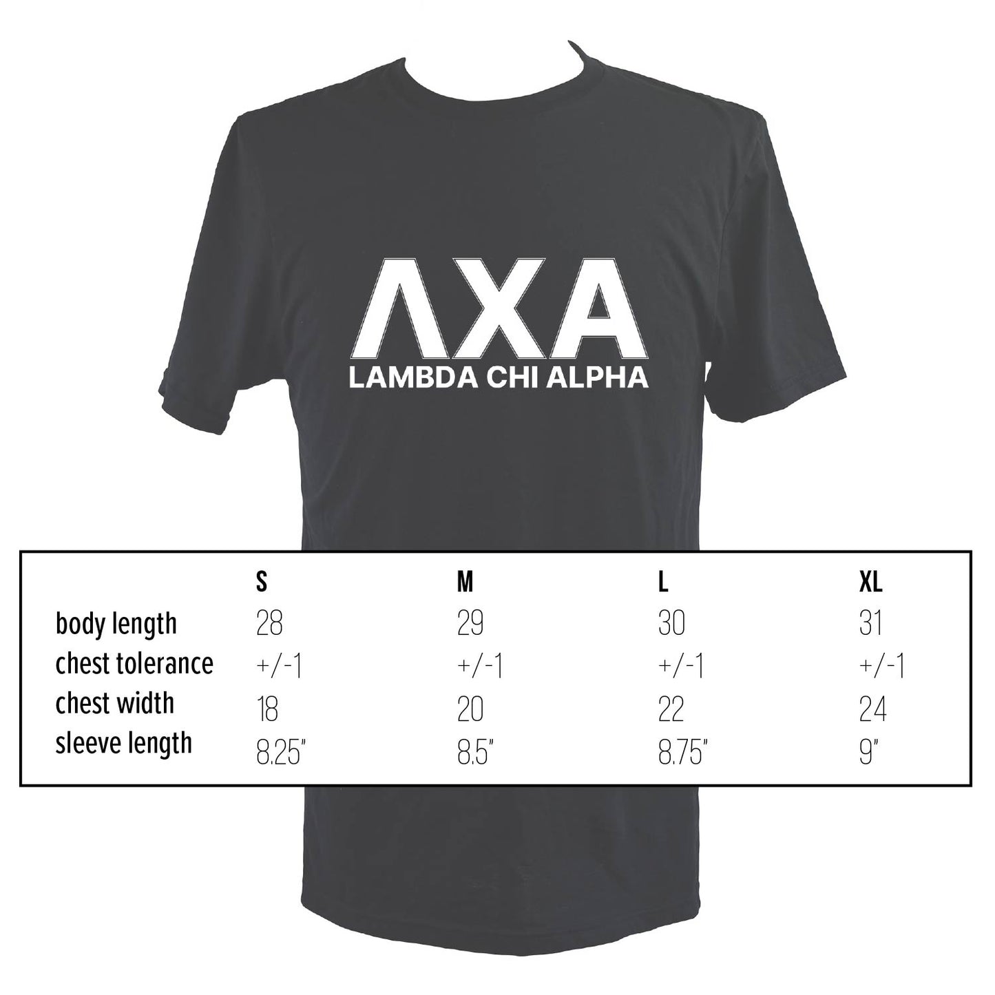 Pi Kappa Alpha Fraternity T-Shirt- Varsity Greek Letters Design