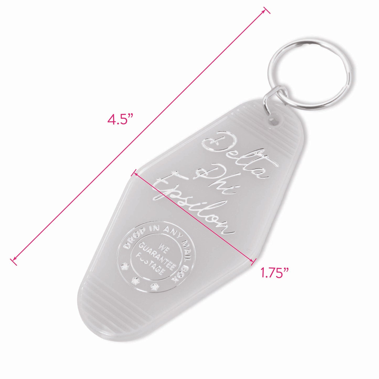 Alpha Gamma Delta Motel Keychain