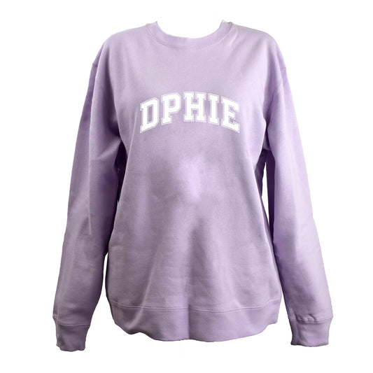 Delta Phi Epsilon Sweatshirt- Crewneck Varsity Letters Design