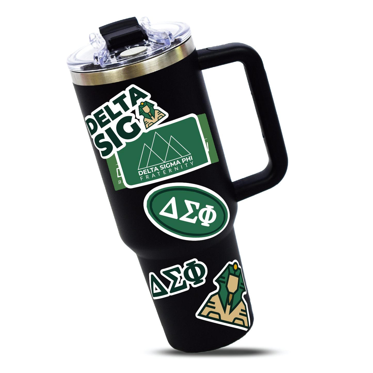 Delta Sigma Phi Fraternity Brand Focus Sticker Sheet
