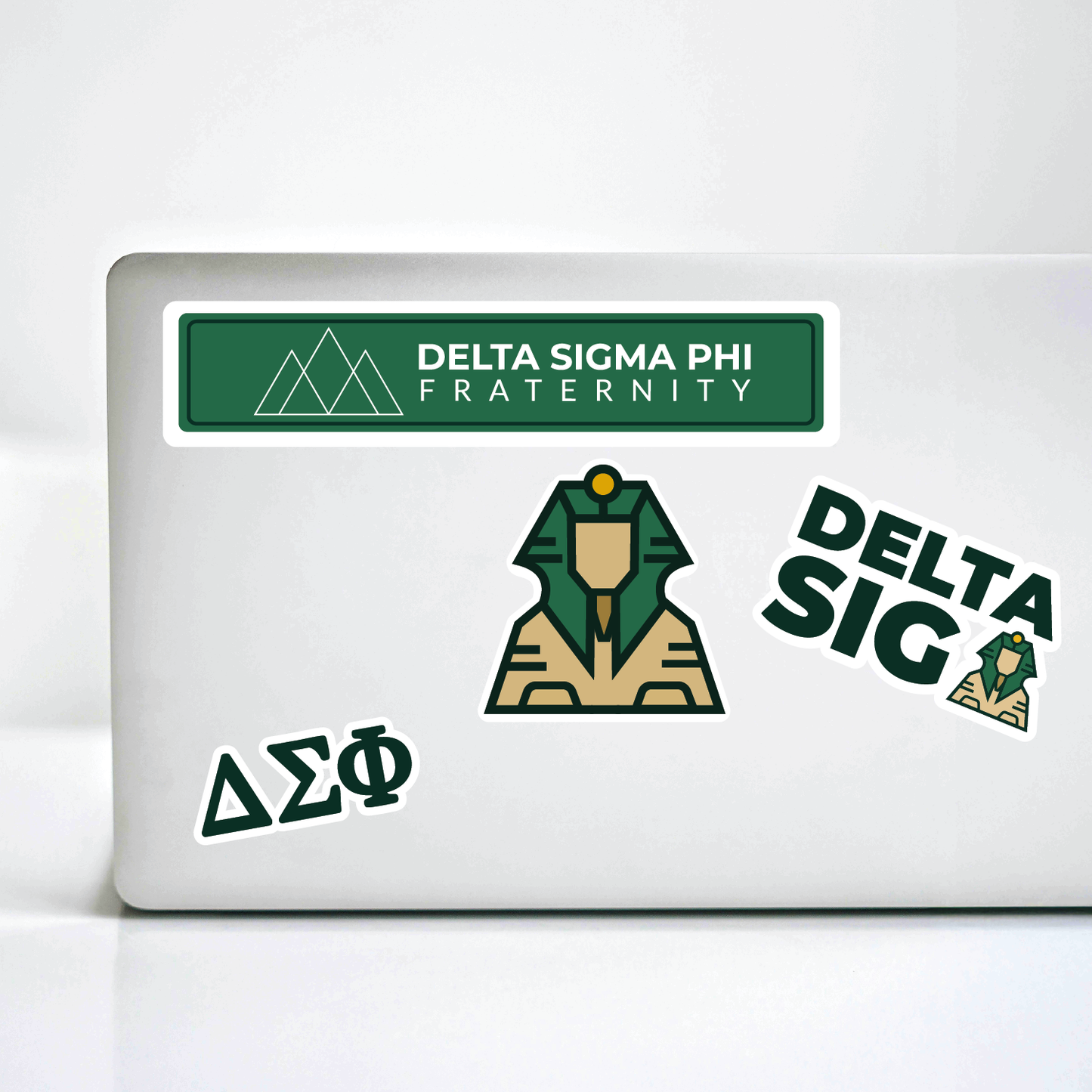 Delta Sigma Phi Fraternity Brand Focus Sticker Sheet