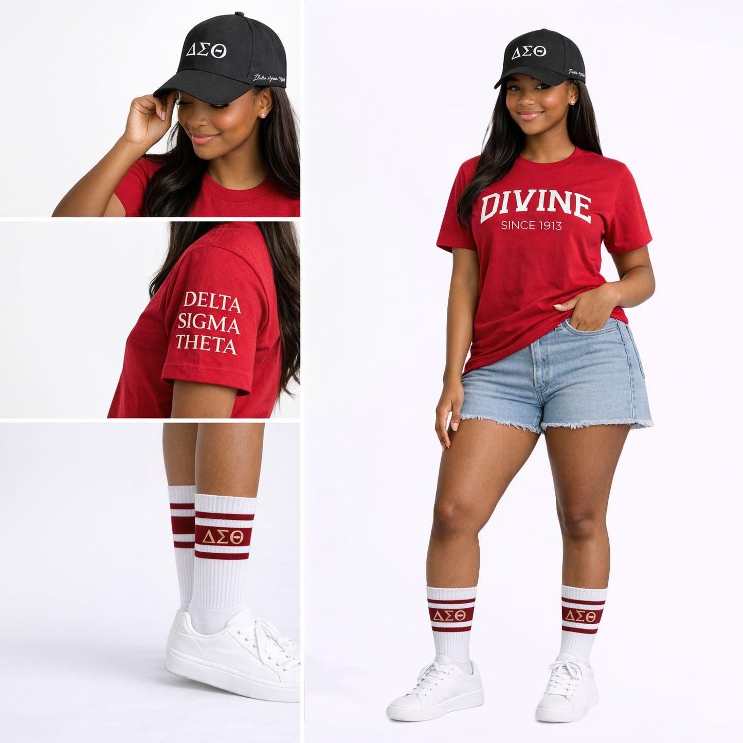 Delta Sigma Theta Sorority, Incorporated T-Shirt- Divine and Sorority Name Design