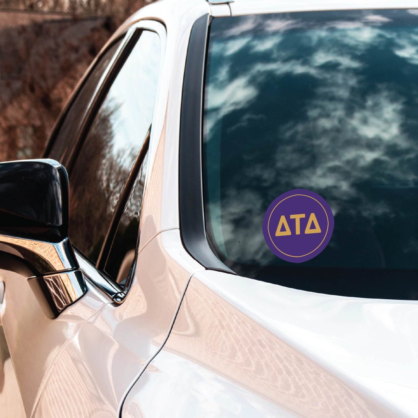 Delta Tau Delta Fraternity Car Decal Sticker- Full Color Circle Logo