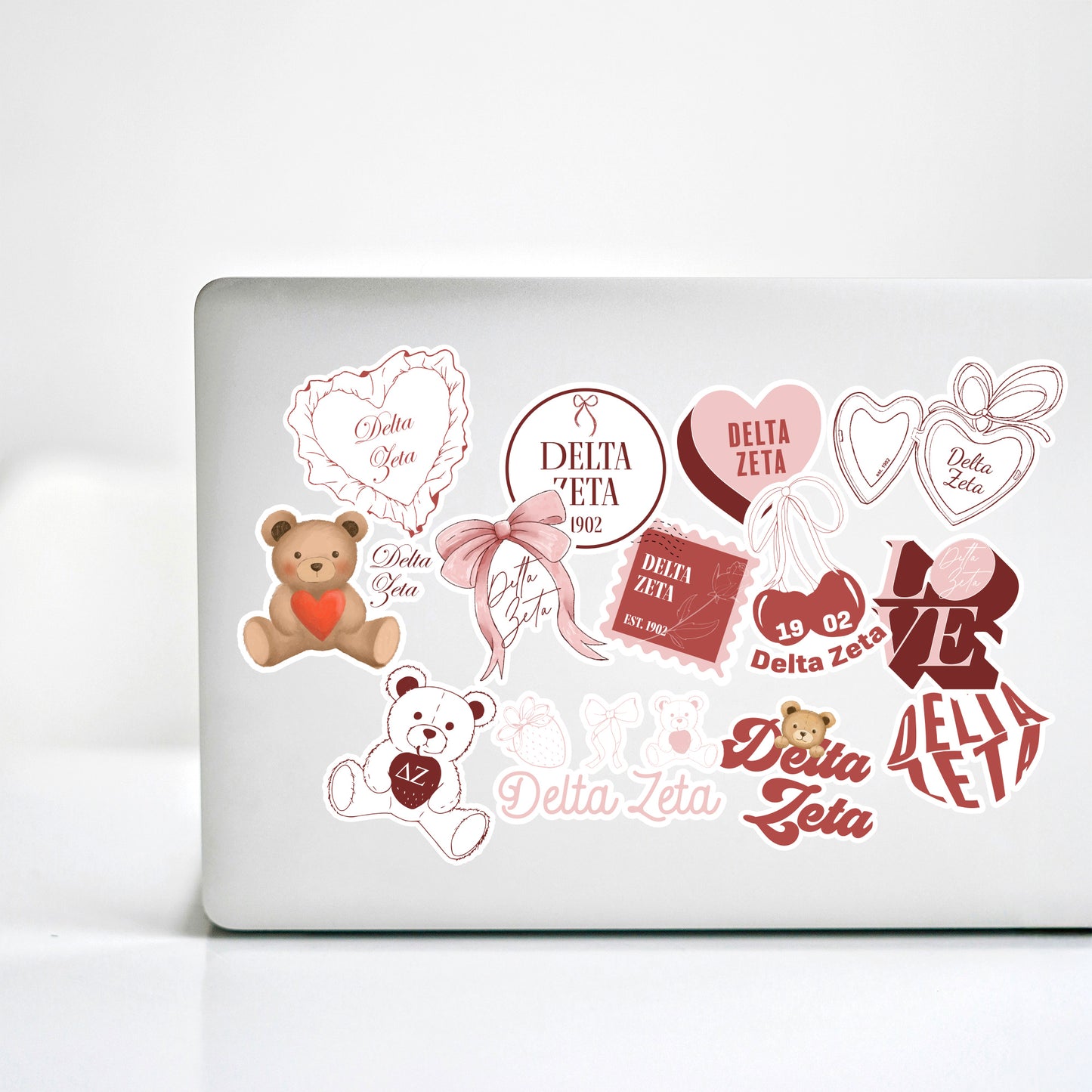 Delta Zeta Sticker Sheet- Teddy Bears and Sisterhood Love Theme