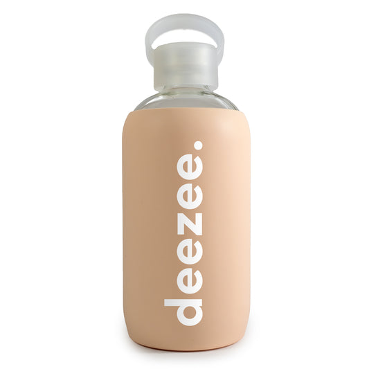 Delta Zeta Glass Water Bottle with Silicone Sleeve