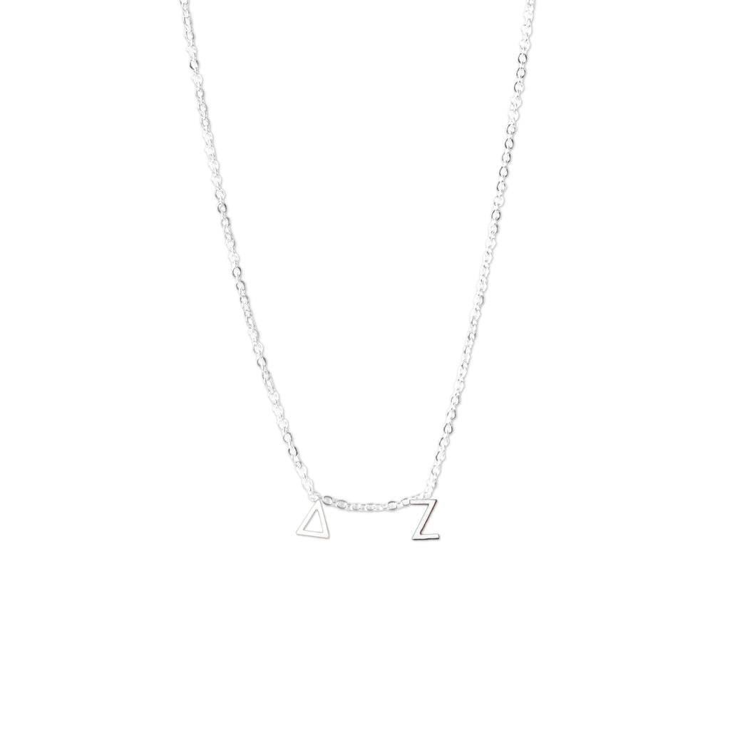 Silver Greek Letters Necklaces – SororityShop