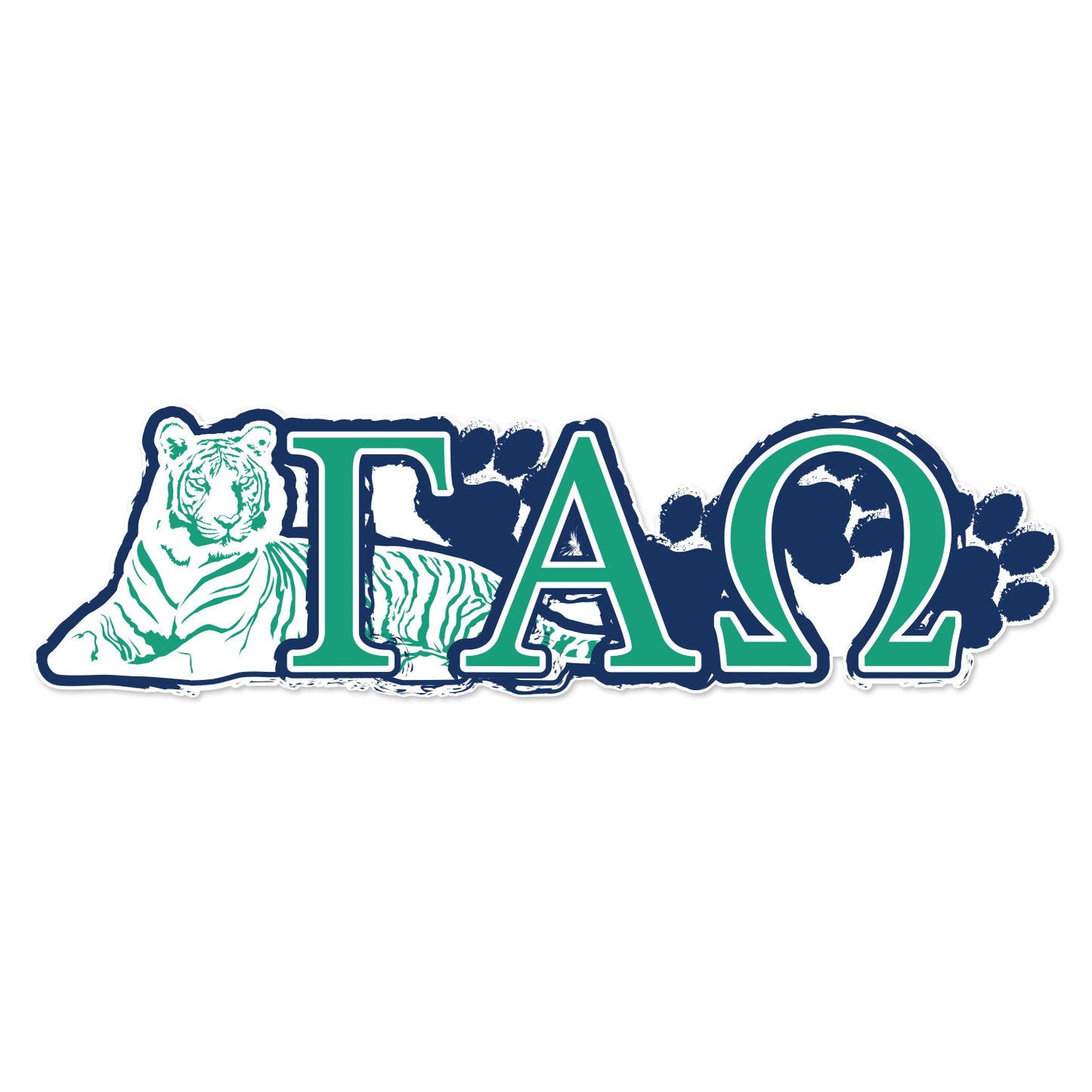 Gamma Alpha Omega Laptop Jumbo Sticker/Decal