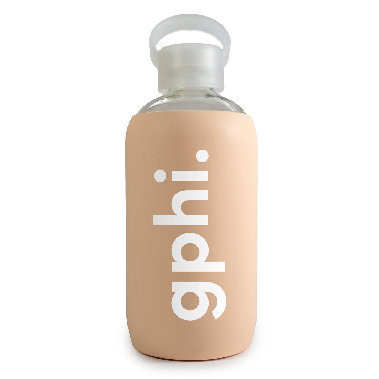 Gamma Phi Beta Glass Water Bottle with Silicone Sleeve