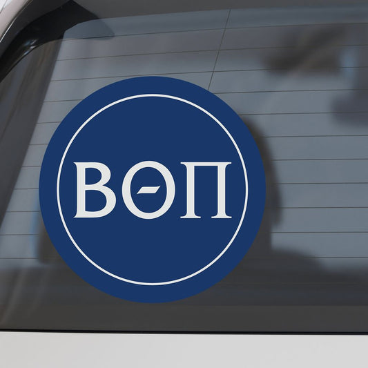 Beta Theta Pi Fraternity Car Decal Sticker- Full Color Circle Logo