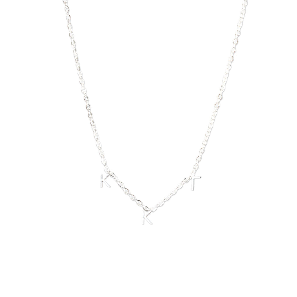 Kappa Kappa Gamma Silver Greek Letters Necklace