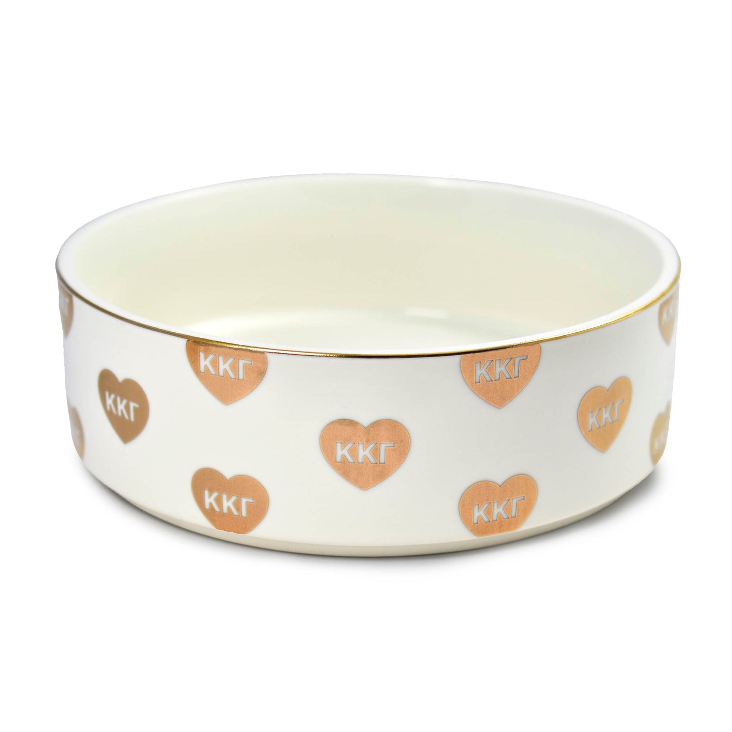 Kappa Kappa Gamma Pet Bowl- 6" Ceramic Bowl For Dogs and Cats