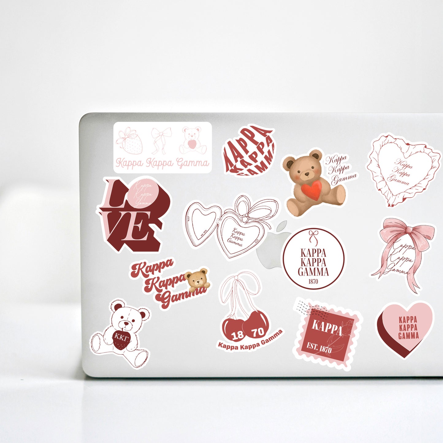 Kappa Kappa Gamma Sticker Sheet- Teddy Bears and Sisterhood Love Theme