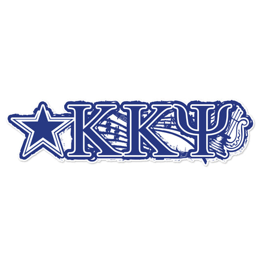 Kappa Kappa Psi Laptop Jumbo Sticker/Decal