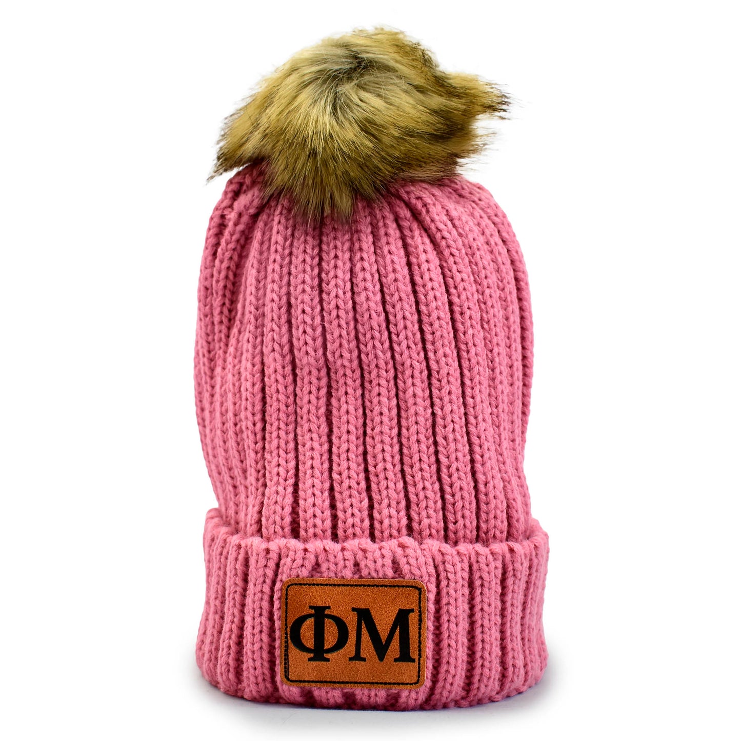 Phi Mu Pom Pom Beanie Hat