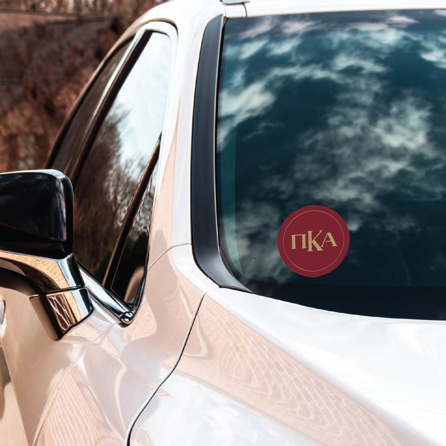 Pi Kappa Alpha Fraternity Car Decal Sticker- Full Color Circle Logo