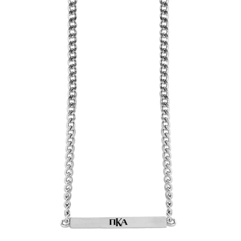 Pi Kappa Alpha Fraternity Necklace- Greek Letters Pendant