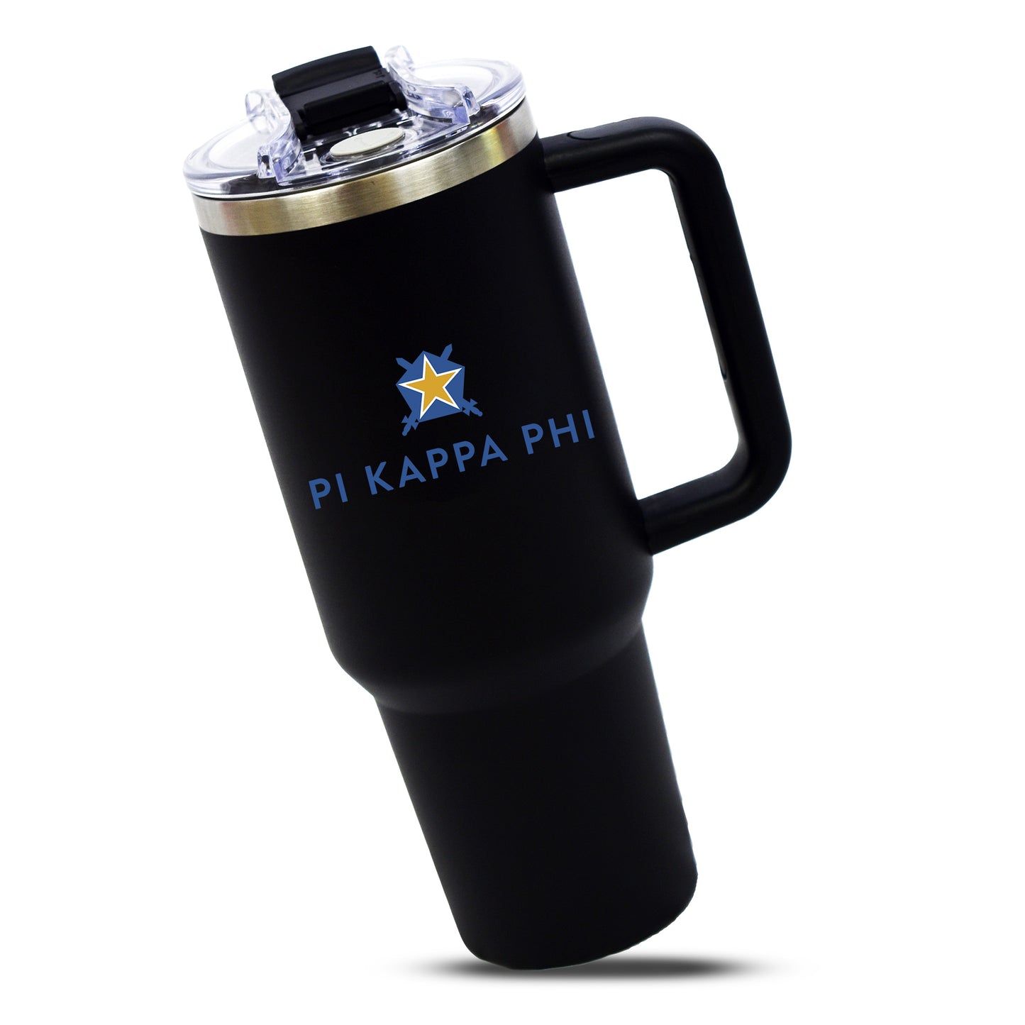 Pi Kappa Phi Fraternity 40oz Stainless Steel Tumbler with Handle