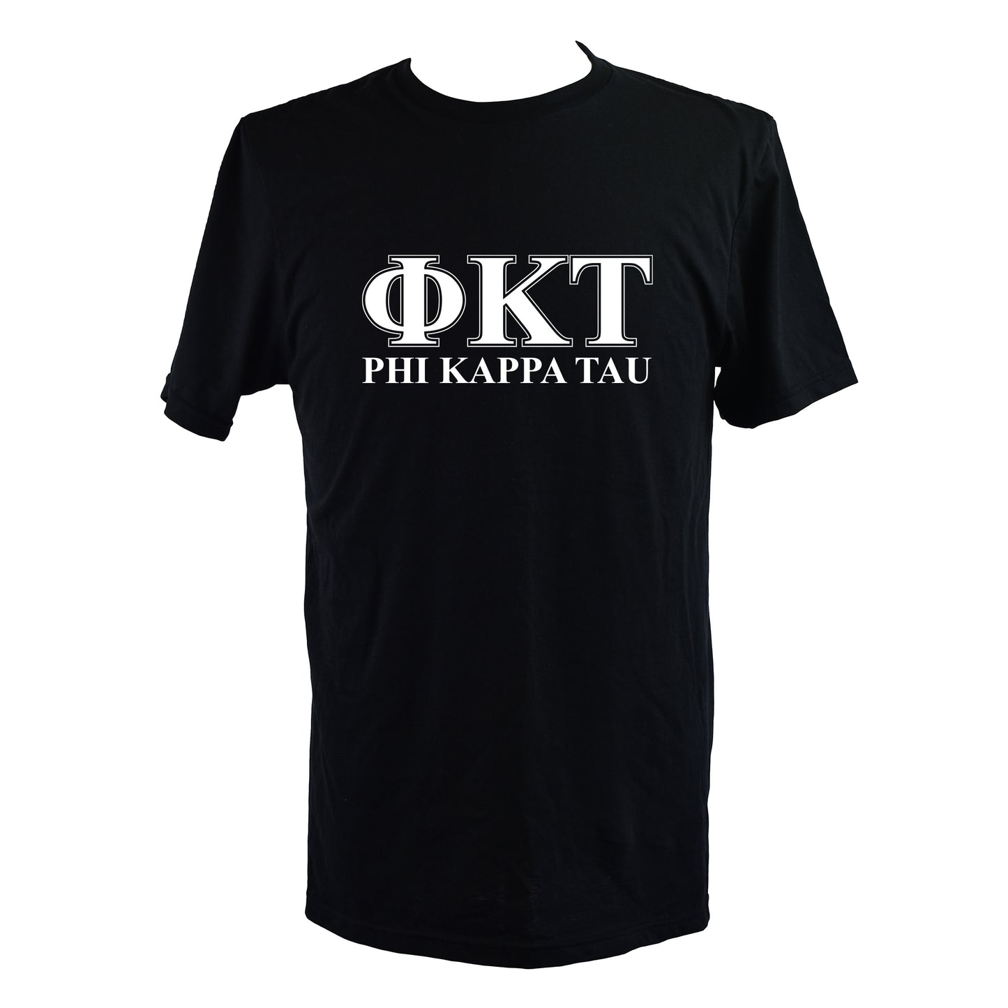 Phi Kappa Tau Fraternity T-Shirt- Varsity Greek Letters Design