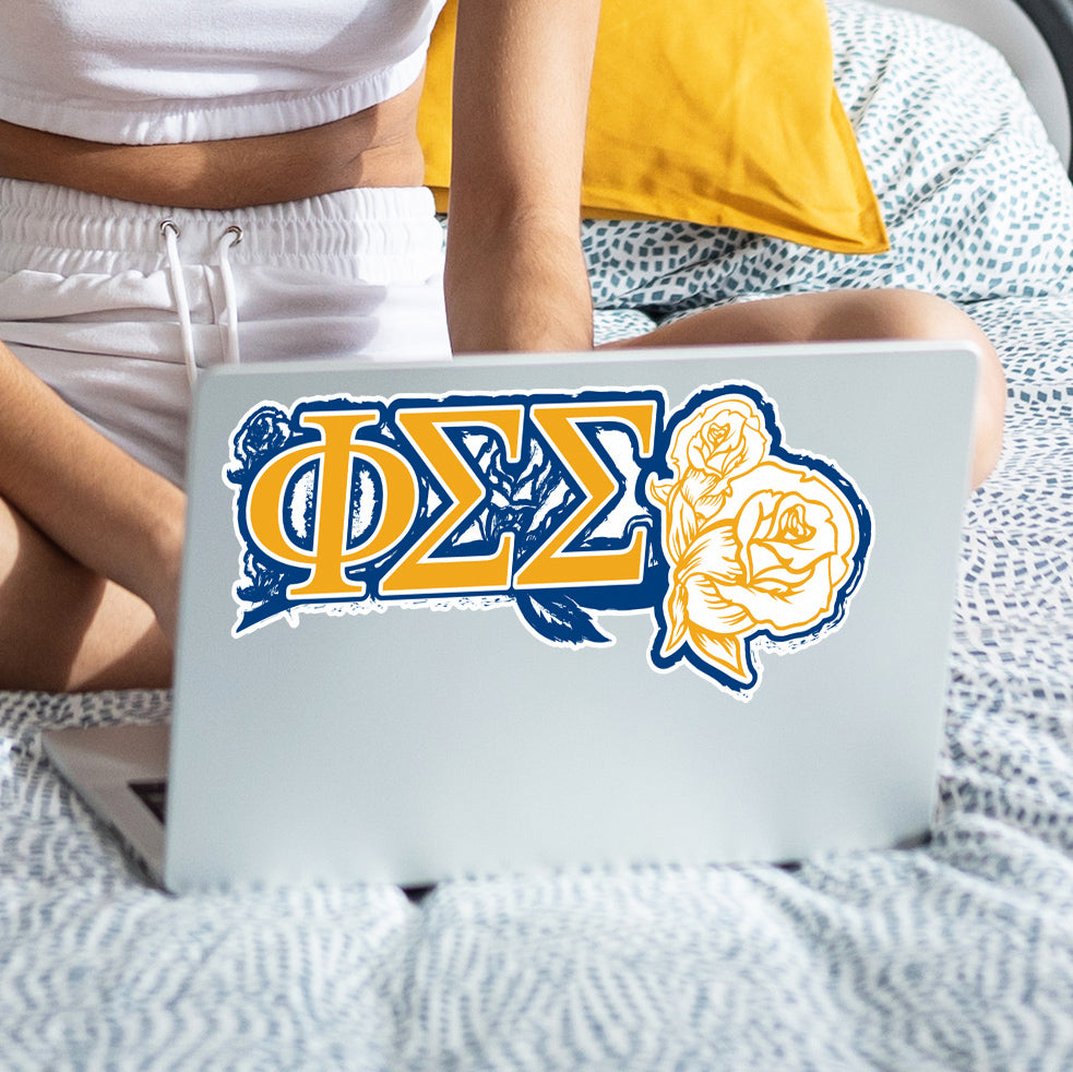Phi Sigma Sigma Laptop Jumbo Sticker/Decal