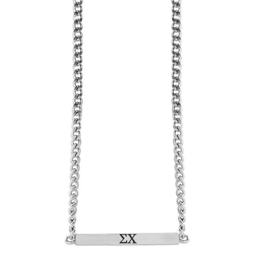 Sigma Chi Fraternity Necklace- Greek Letters Pendant