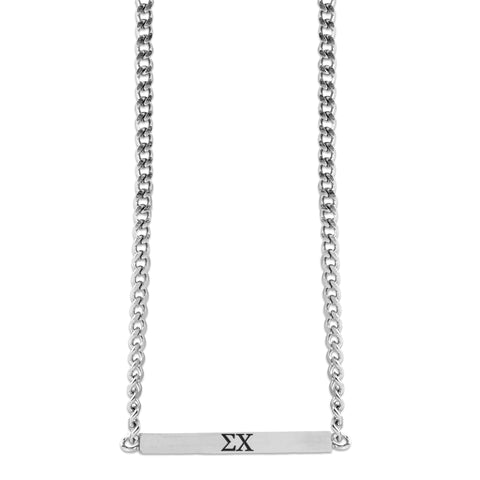Sigma Chi Fraternity Necklace- Greek Letters Pendant
