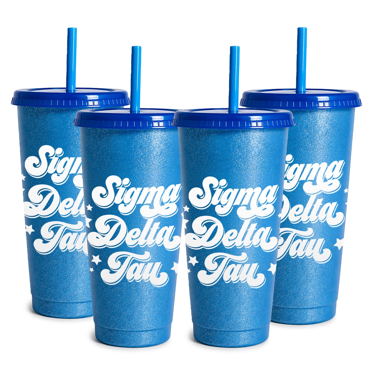 Sigma Delta Tau Glitter Color Changing Cup 4-Pack